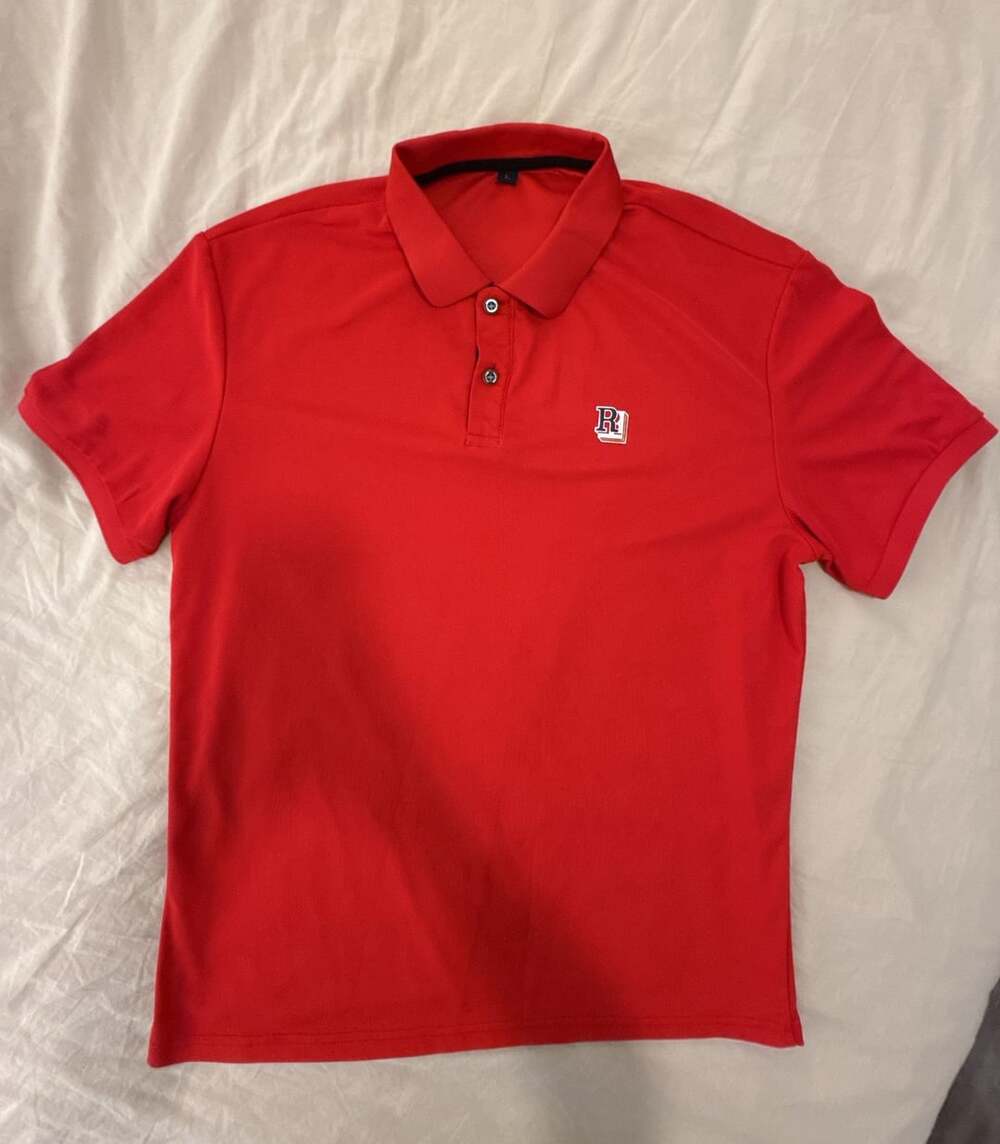 Nike Roger Federer RF Red Tennis Polo Shirt Size L